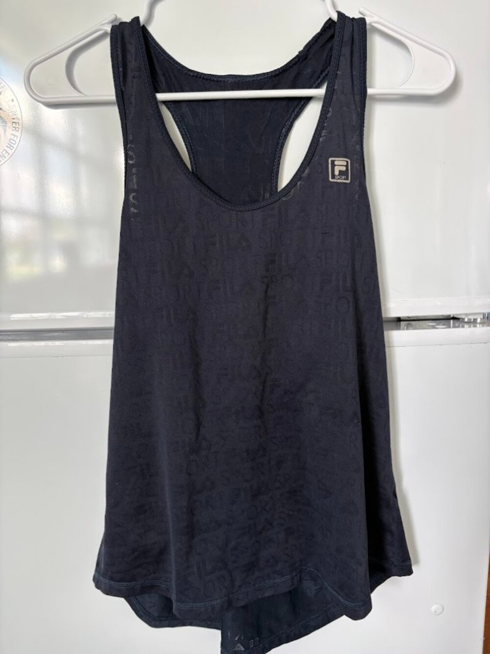 FILA Navy Blue Racerback Tank Top Size S
